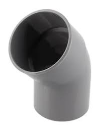 Coude pvc diam 63-45°