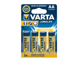 Blister 4 piles varta longlife power