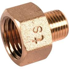 Mamelon laiton réduit m3/8 - f1/2