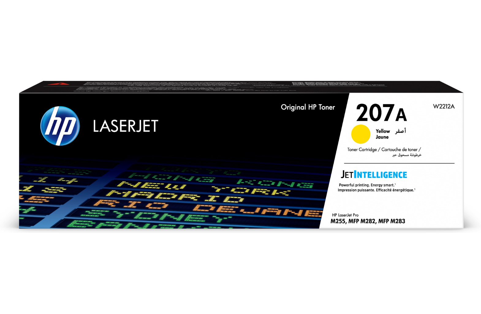Toner jaune hp n 207a color laser jet pro m255dw, m282, m283 (1350p)