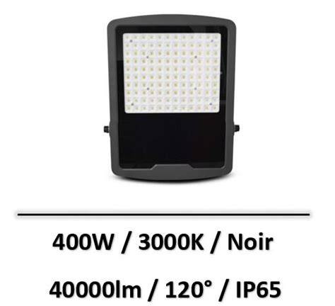 Projecteur led ip66 400w noir