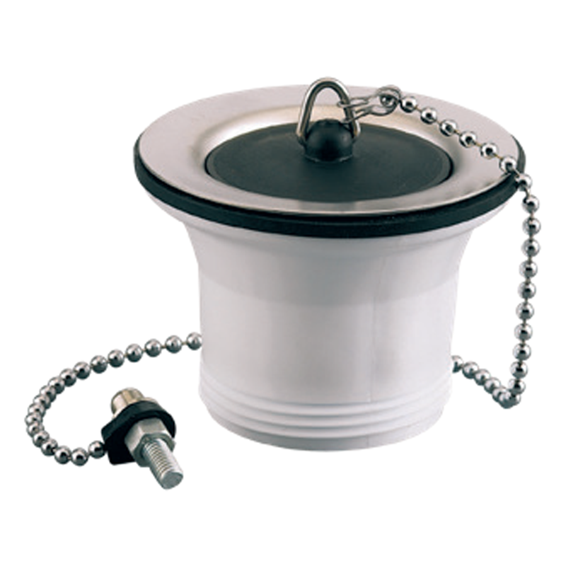 Bonde evier inox + anneau