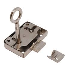 serrure meuble 7 nickel droite