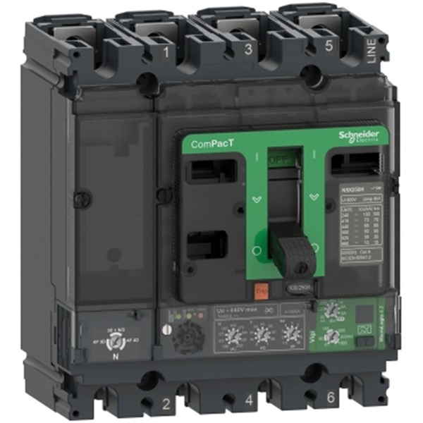 Disjoncteur compact ns1600,50 ka á 415 v ca, triphasé, micrologic 6.0